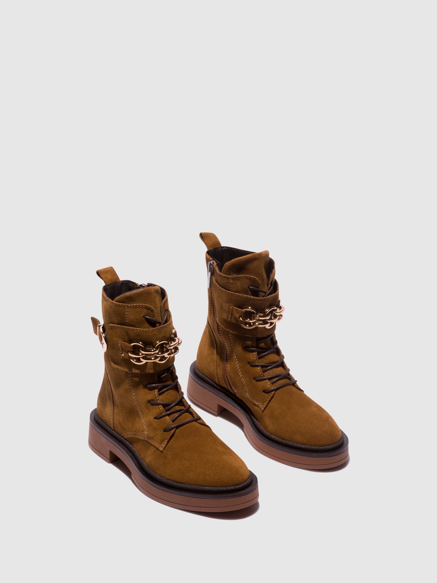 Foreva Botins com Fecho em Camel